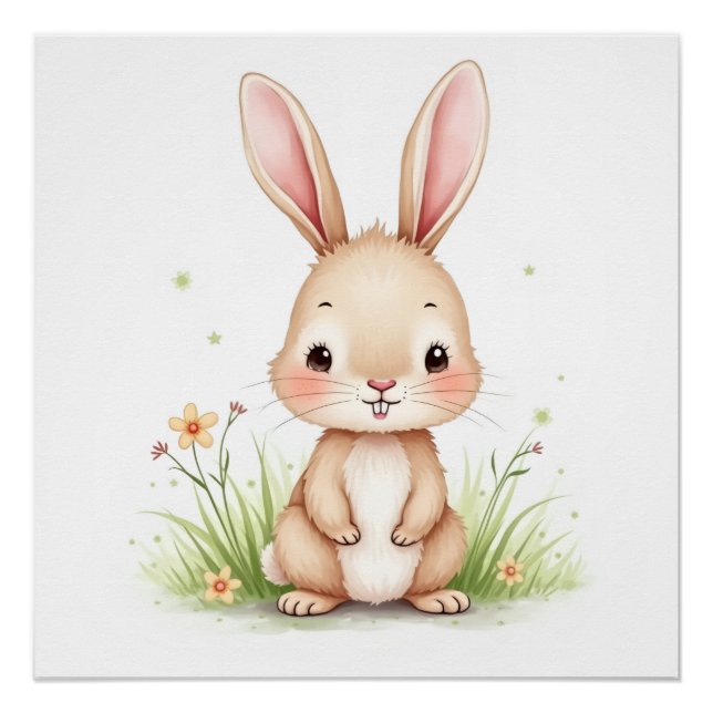 Personalised bunny poster -  (Front)