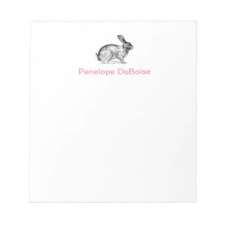 Personalised Bunny Rabbit Note Pad