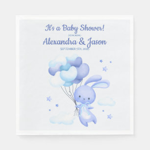 Personalised Bunny Rabbit Woodland Baby Shower Napkin
