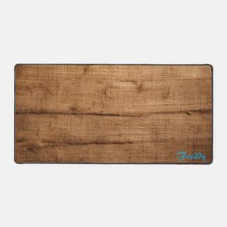 Personalised Burlap Cover İmage Desk Mat