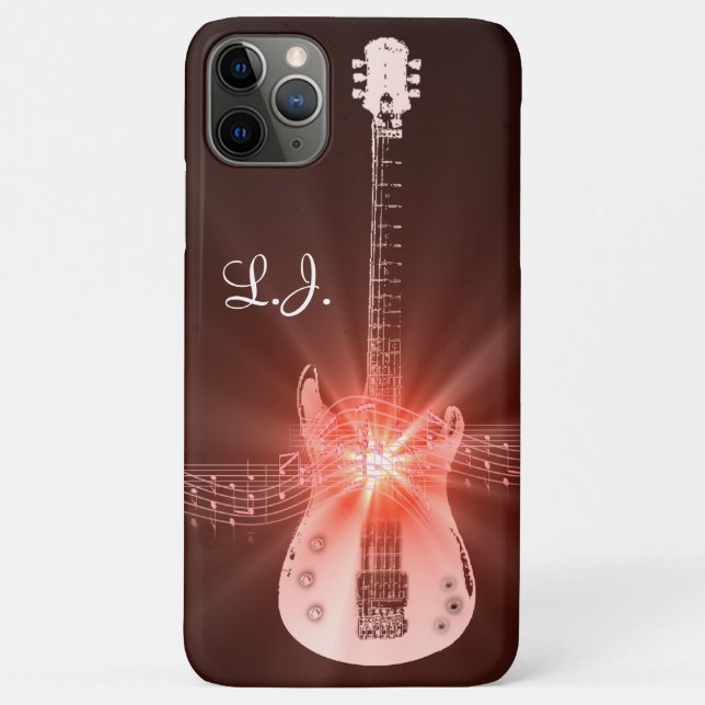 Personalised Burning Guitar Theme Design Case-Mate iPhone Case (Back)