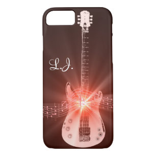 Personalised Burning Guitar Theme Design iPhone 8/7 Case
