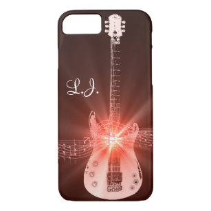 Personalised Burning Guitar Theme Design Case-Mate iPhone Case