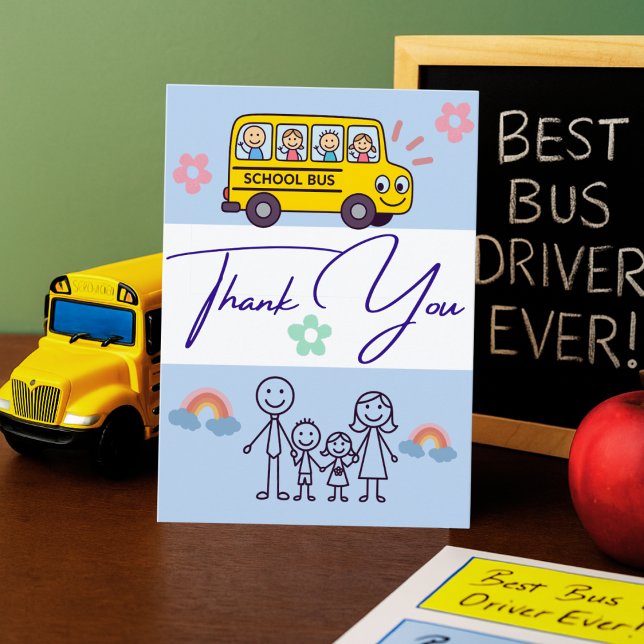 Personalised Bus Driver Card From Student Parent (Creator Uploaded)