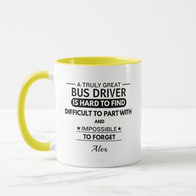 Personalised Bus Driver Mug (Left)