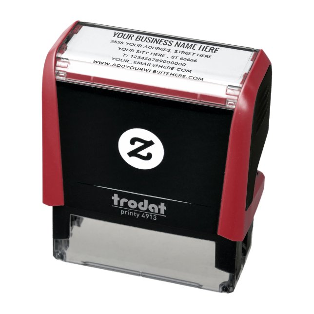 Personalised Business Address Self-inking Stamp (Product)