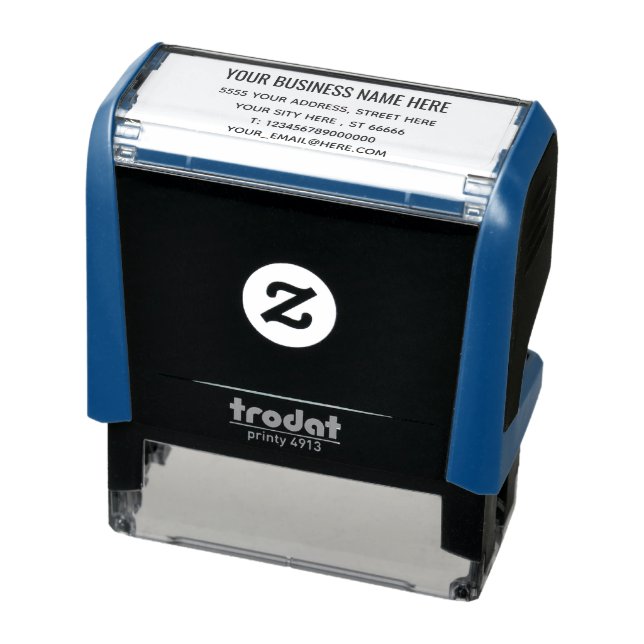 Personalised Business Address Self-inking Stamp (Product)