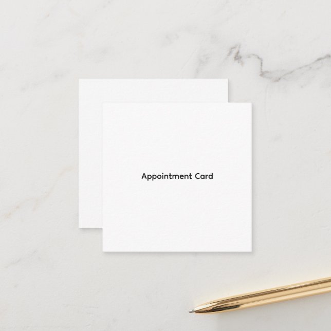 Personalised Business Appointment Cards (Front/Back In Situ)