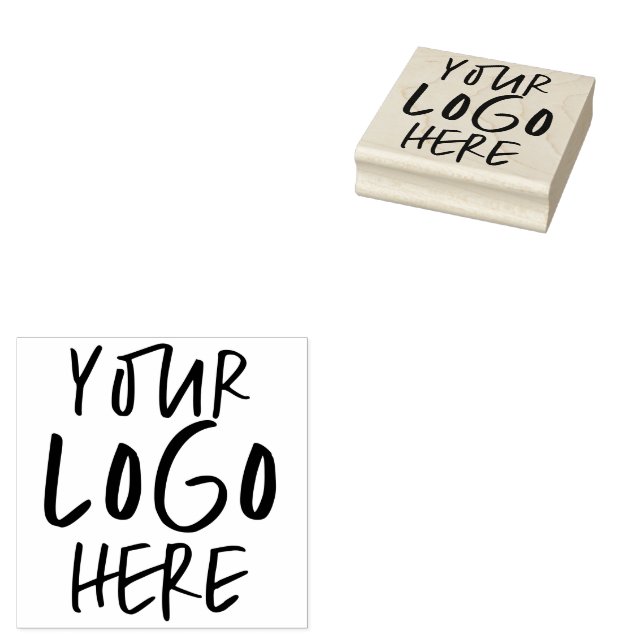 Personalised Business Branding Your Logo Rubber Stamp (Stamped)