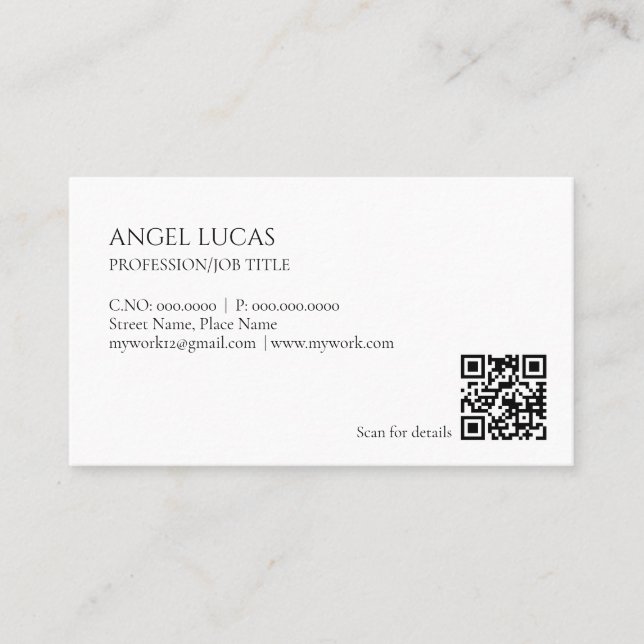 Personalised Business Card (Front)