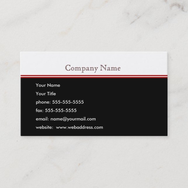 Personalised Business Card (Front)