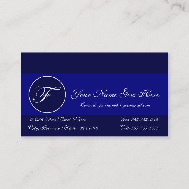 Personalised Business Card F (Front)