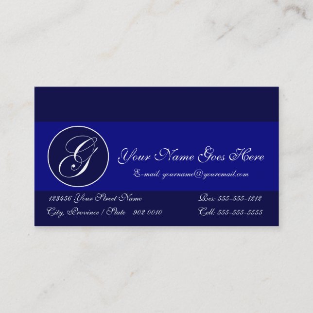 Personalised Business Card G (Front)