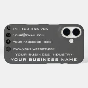Personalised Business Card iPhone Case Template