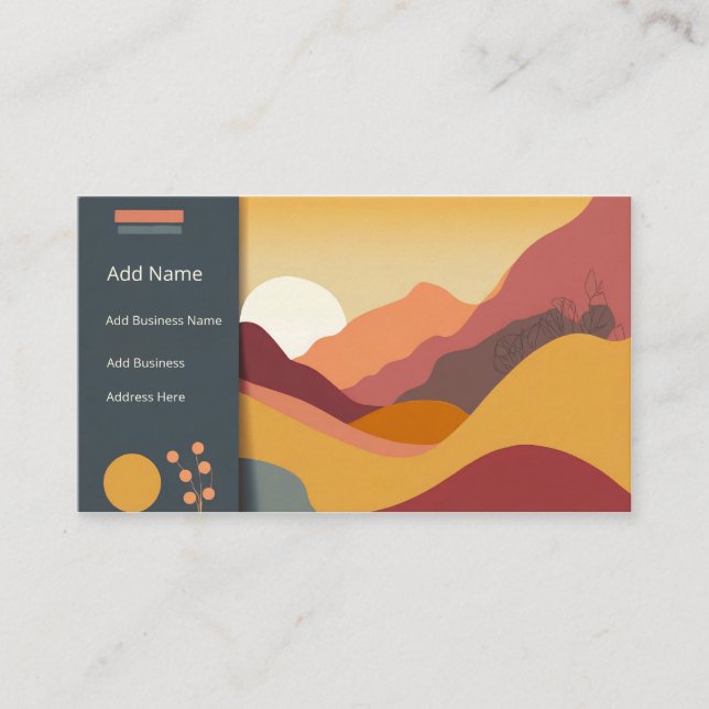 Personalised Business Card Template (Front)