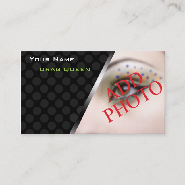 Personalised Business Cards Drag Queen Performers (Front)