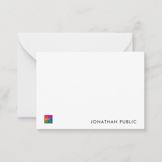 Personalised Business Company Logo Here Template (Front)