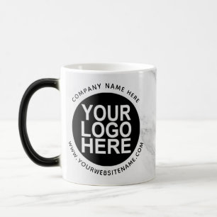 Personalised Business Company Logo Marble Magic Mug