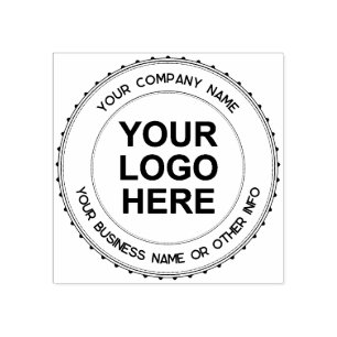 Personalised Business company Logo  Rubber Stamp