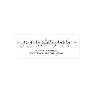 Personalised Business / Company Return Address Self-inking Stamp