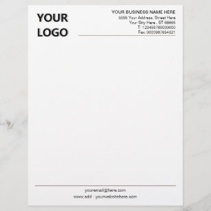 Personalised Business Letterhead Your Own Design
