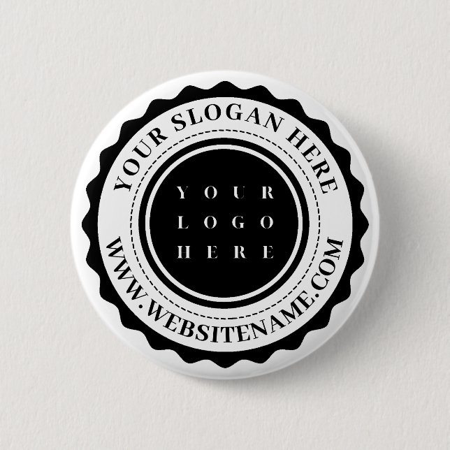 Personalised Business Logo 6 Cm Round Badge (Front)