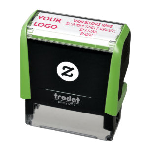 Personalised Business Logo Address Company Special Self-inking Stamp