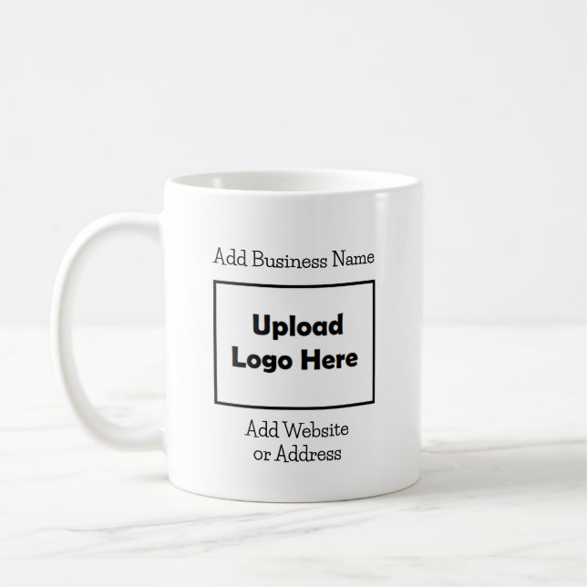 Personalised Business Logo and Info  Coffee Mug (Left)