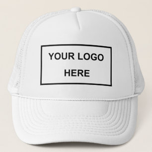 Personalised Business Logo Brand White Trucker Hat
