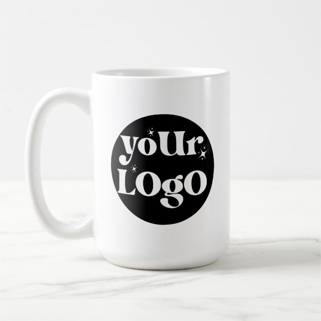 Personalised Business Logo Branded Coffee Mug (Left)