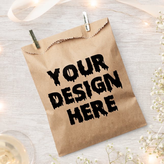 Personalised Business Logo Branded Packaging Favour Bag (Clipped)