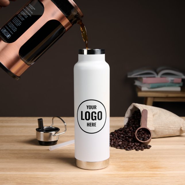personalised Business Logo Branded Water Bottle (Coffee)