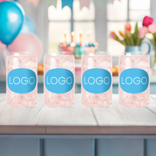 Personalised Business Logo Can Glass