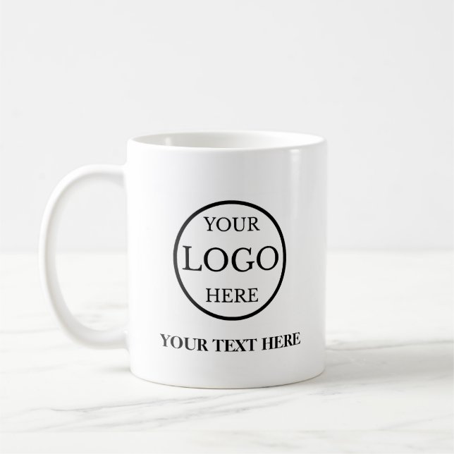 Personalised Business Logo Coffee Mug (Left)
