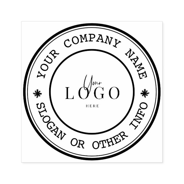 Personalised Business Logo Large Stationery Rubber Stamp (Imprint)