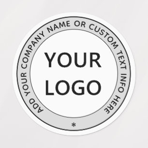 Personalised Business Logo Name Custom Text Labels