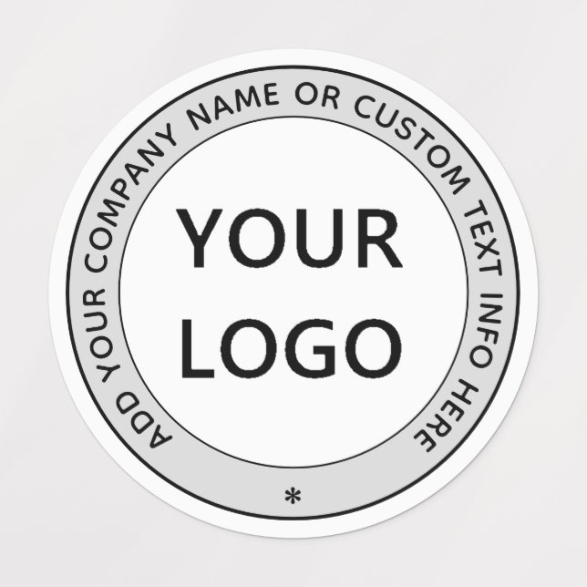 Personalised Business Logo Name Custom Text Labels (Design 1)