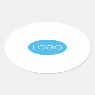 Personalised Business Logo Oval Sticker