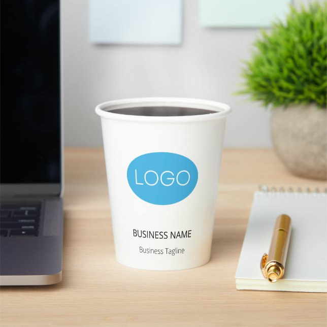 Personalised Business Logo Paper Cups (Insitu)