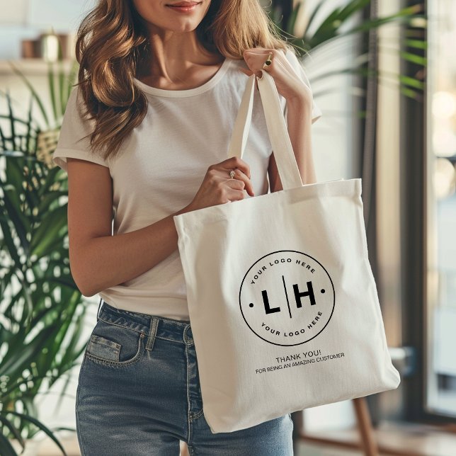 Personalised Business Logo Promotional Tote Bag (Custom Logo Business Tote Bag by MINTIC DESIGN STUDIO)
