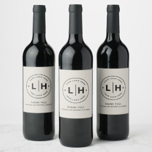 Personalised Business Logo Promotional Wine Label