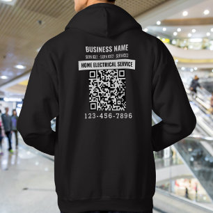 Personalised Business Logo QR code Work Outfit Hoodie