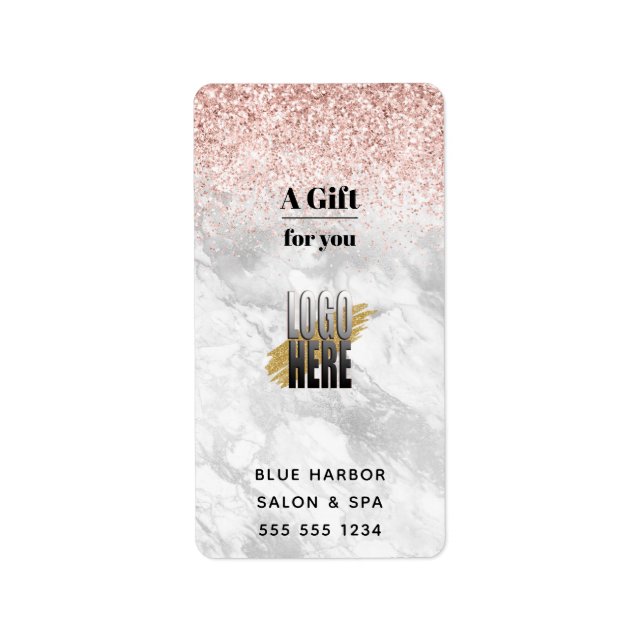 Personalised Business Logo Sanitizer  Label (Front)