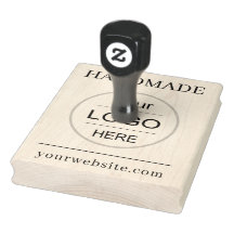 Personalised Business Logo Wood Rubber Stamp