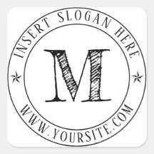 Personalised Business Monogram Round
