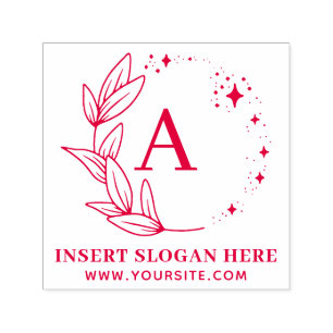 Personalised Business Monogram Self-inking Stamp