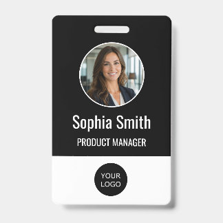 Personalised Business Office Photo Logo Employee ID Badge