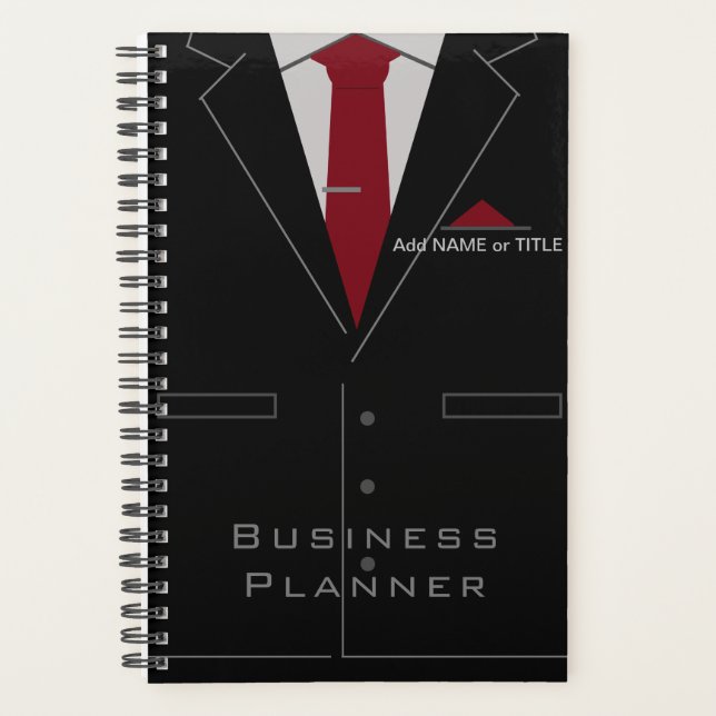 Personalised Business Planner Custom Name Text (Front)