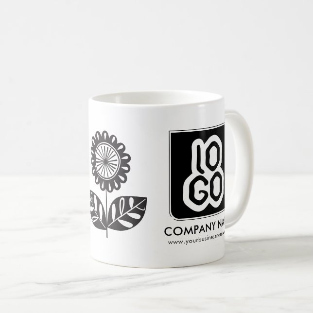 Personalised Business Promotional Logo Coffee Mug (Front Right)