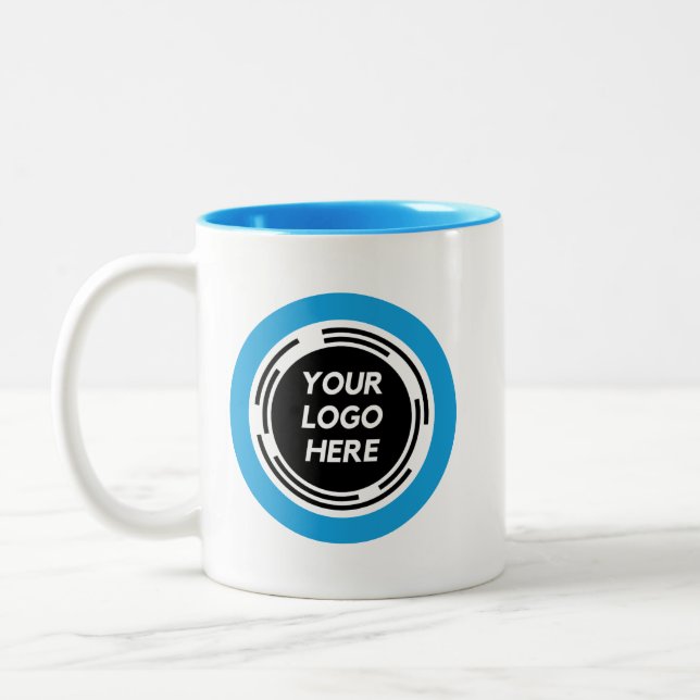 Personalised Business Promotional Logo Two-Tone Co Coffee Mug (Left)